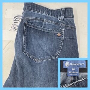 Democracy "Ab"solution Women's Size 16 "Ab"solution Dark Wash‎ Jeans